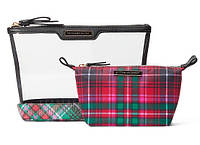 1, Косметичка 2 в 1 Вікторія Сікрет Victorias Secret Glam Bag Оригінал AM PM Beauty Bag Duo Bright Tartan