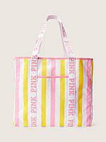 1. Пляжная вместительная сумка шоппер Виктория Сикрет Summer Glow Beauty Tote Victorias Secret Оригинал