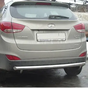 Захист заднього бамперу одинарна дуга нерж стиль Hyundai Starex H1 H300 2008-
