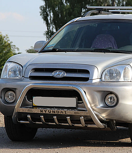 Кенгурятник WT004 (нерж) Hyundai Tucson TL 2016-