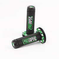 Грипсы PROTAPER (Зелёные) / ручки руля мотоцикла Pro Taper под мото руль 22мм