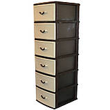 Комод пластиковий Style (Стиль) 6 ящиків 48х38х134, фото 3