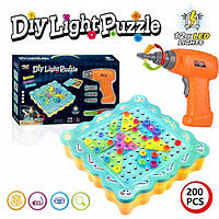 Конструктор Розвивальна валіза Diy Light Puzzle 200 деталей