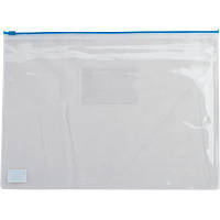 Популярний! Папка на блискавці Buromax А5, plastic zipper blue (BM.3947-02) - Краща якість тільки на Nukleon.com.ua
