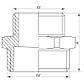 Ніпель редукційний 3/4"x2" Koer KF.N0820 (KF0044), фото 3