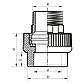 Муфта НР 50x1.1/2M PPR Koer K0101.PRO (KP0120), фото 3