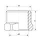 Футорка 1-1/2"x2" Koer KF.F1620 (KF0091), фото 3