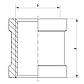Муфта 1" Koer KF.C10 (KF0012), фото 3