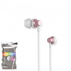 Вакуумні навушники Remax RM-512-Pink