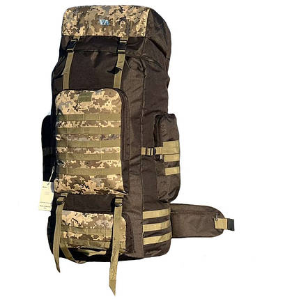 Рюкзак тактичний VA T-13 піксель із чорним, 100 л, фото 1