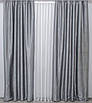 Уцінка! Комплект (2шт. 1м.х2,7м.) готових штор з тканини блекаут "Софт". Колір сірий. Код 157ш 38-014, фото 2