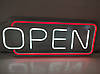 Неонова Led вивіска OPEN (відкрито) червоно - біла 485 х 200 мм з пультом, фото 5