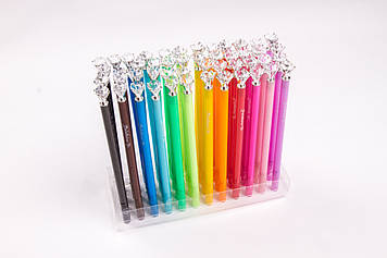 Ручки гелеві "Diamond ornament", №1370, 0.38 mm, 48 шт/блок