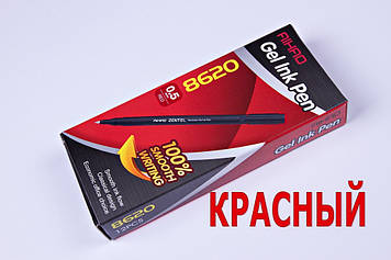 Ручки гелеві AIHAO AH-8620,Zentel,червоні,0.5 mm,12 шт/упаковка