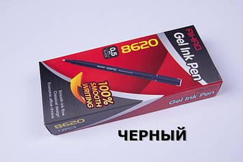 Ручки гелеві AIHAO AH-8620,Zentel,чорні,0.5 mm,12 шт/упаковка
