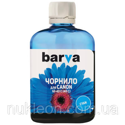 Популярний! Чорнило Barva CANON GI-40 100 мл CYAN (CGI40-744) - Краща якість тільки на Nukleon.com.ua