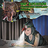 Налобний дитячий ліхтарик «Динозавр» (функція ревіння динозавра), фото 2