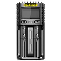 Универсальное ЗУ Nitecore UM2, 2 канала, Li-Ion, USB QC2.0, LCD display, Box