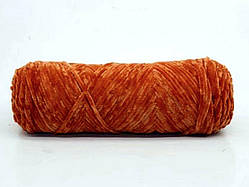 Нитки плюшеві пряжа для пластикової канви створення сумки іграшок своїми руками № 4 теракота кирпичний мідний