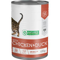 Популярний! Консерви для котів Nature&apos;s Protection Adult Sterilised Chicken & Duck 400 г (KIK45611) - Краща якість тільки на