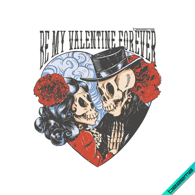 Термоаплікація Happy Valentine's Day, черепа [Свій розмір в асортименті]