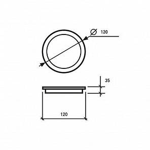 LED-світильник Eurolamp круглий Frameless DownLight 19W 5000K LED-DLR-19/5, фото 4