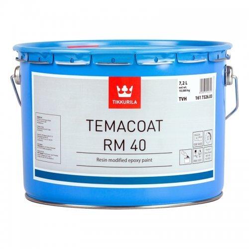 Tikkurila Temacoat RM 40 - двокомпонентна напівглянсова епоксидна фарба для металу (База TVH), 2,2 л