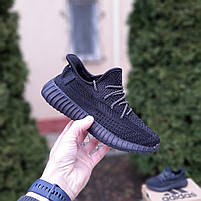 Кросівки жіночі бігові чорні Adidas Yeezy Boost 350. Кросівки на літо для дівчат Адідас Ізі Буст 350, фото 3