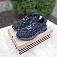 Кросівки жіночі бігові чорні Adidas Yeezy Boost 350. Кросівки на літо для дівчат Адідас Ізі Буст 350, фото 9