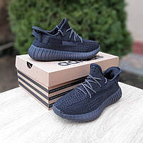 Кросівки жіночі бігові чорні Adidas Yeezy Boost 350. Кросівки на літо для дівчат Адідас Ізі Буст 350, фото 8