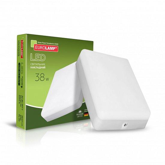 LED світильник Eurolamp накладний квадратний GL 38W 5000 K LED-NLS-38/5