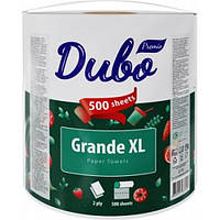 Полотенца бумажные Диво Premio Grande XL 2-слойные 500 отрывов Белые, 1 рулон