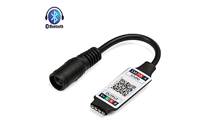 Bluetooth міні контролер для LED RGB стрічки SL-02NANO 6А 5-24V Код. 59727, фото 1