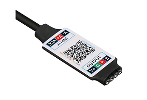 Bluetooth міні контролер для LED RGB стрічки SL-02NANO 6А 5-24V Код. 59727, фото 3