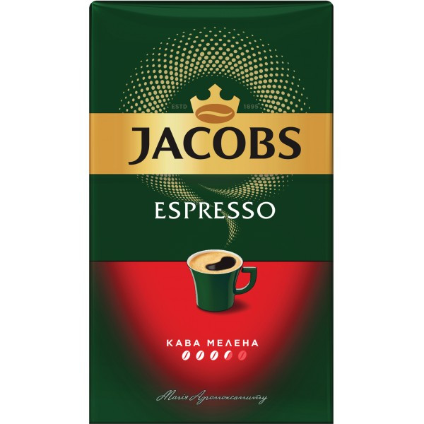 Купить Кофе молотый Jacobs Espresso, 450 г, цена 178 ₴ — Prom.ua (ID ...