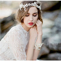 Обідок для волосся "Magic Pearls", з перлами, два кольори