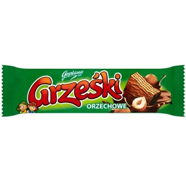 Вафли Grzeski с ореховым вкусом, 36 г: продажа, цена в Ковеле. Сладости ...