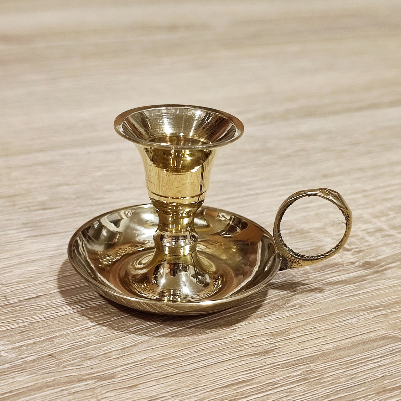 Підсвічник на одну свічку з ручкою, висота 4 см (Греція), фото 1