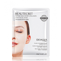 Маска гидрогелевая Bioaqua BeautySecret Peptide Skin Facial Mask, с пептидами