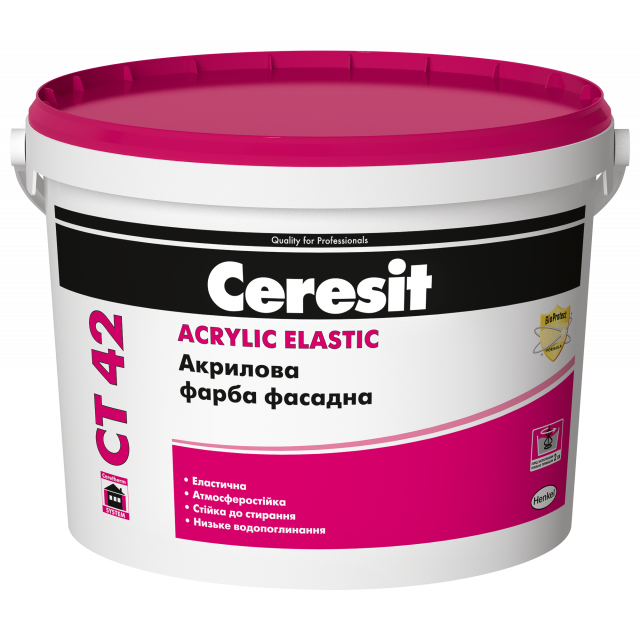 Ceresit CT 42 Акрилова фарба фасадна 10л (Церезіт СТ 42)