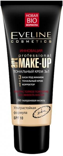 Тональний крем для обличчя Eveline Cosmetics Art Professional 3в1 Слонова кістка 30 мл