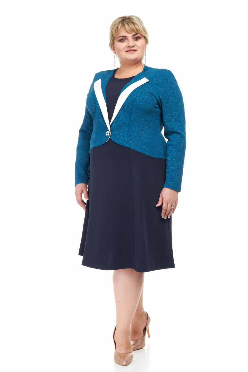 Платье Двойка Большого Размера 60; 62; 64; 66 — Купить Недорого на Bigl ...