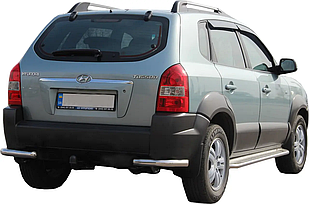 Задні куточки захист AK003 2 шт. нерж Hyundai Tucson TL 2016-