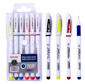 Набір ручок гелевих ET801-6 Original 6 кольорів