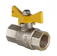 Кран газовый шаровой Valves 1003 ЖМ 3/4" ВВ PN30 прямой