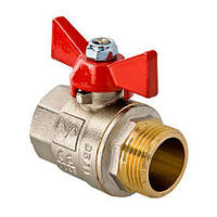 Кран шаровой полнопроходной Valves 0007 прямой 1" ВН PN30 вода