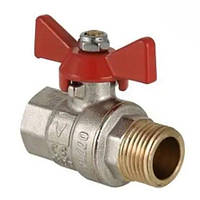 Кран шаровой полнопроходной Valves 0005 прямой 3/4" ВН PN30 вода