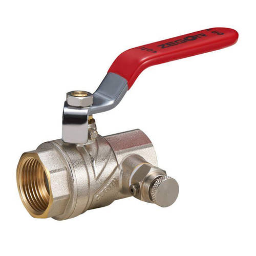 Купить Кран шаровой Zegor FS13 со спускником воздуха 1" ВВ PN40 прямой ...