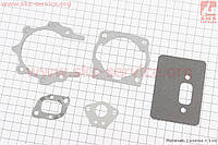 Прокладки двигателя 1E40F-1E44F, к-кт 5 деталей, (на блистере) для мотокосы (триммера)