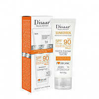 Крем солнцезащитный Disaar Oil Free SPF 90 PA+++ Sunscreen, с антиоксидантами, 40 г